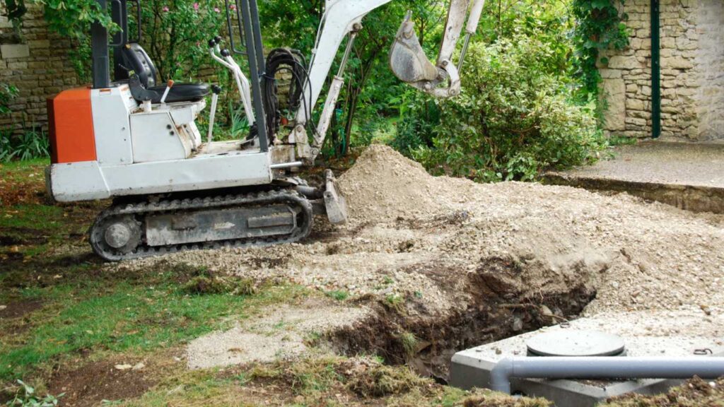 Skilled technicians from Painter Land Development providing reliable septic tank services in Lake Hartwell, SC, showcasing efficiency and quality