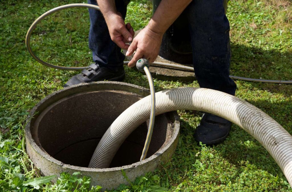 A homeowner relieved by the quick and effective septic tank repair services from Painter Land Development at Lake Keowee.